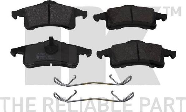 Тормозные колодки NK задние для Jeep Grand Cherokee II (WJ) 1999-2005. Артикул 229323