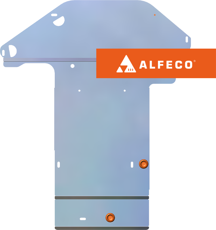 Защита алюминиевая Alfeco для картера и КПП BMW 3 Е90-91 2008-2011. Артикул ALF.34.52al