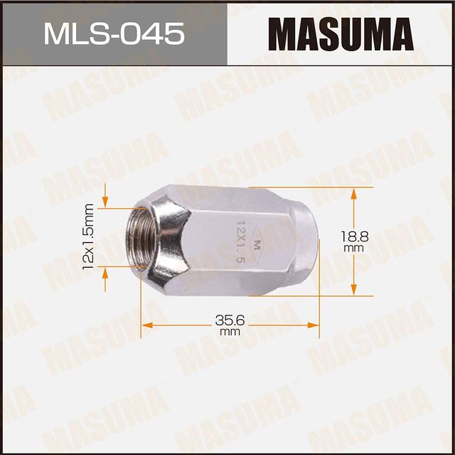 ГАЙКИ MASUMA 12X1.5. Артикул MLS045