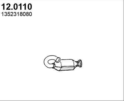Катализатор Asso передний для Fiat Ducato III 2006-2026. Артикул 12.0110