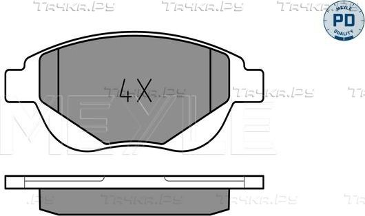 Тормозные колодки Meyle PD. Артикул 025 250 9419/PD
