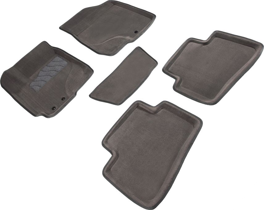 Коврики Seintex 3D ворсовые для салона Kia Cerato II 2009-2012 СЕРЫЕ. Артикул 71724