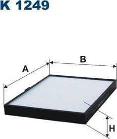 Салонный фильтр Filtron. Артикул K 1249