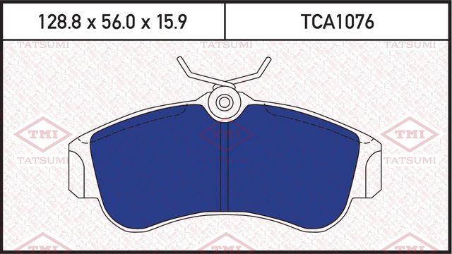 Колодки тормозные NISSAN PRIMERA -97 перед. (Tatsumi). Артикул TCA1076