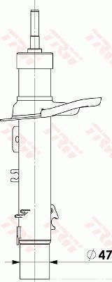 Амортизатор TRW Twin. Артикул JGM1019T