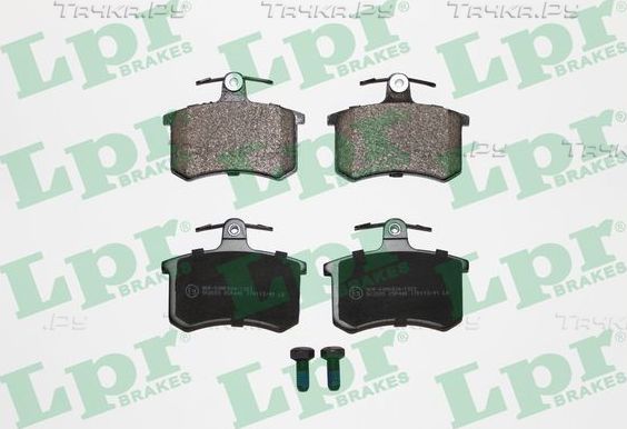 Тормозные колодки LPR задние для Audi Cabriolet 1991-2000. Артикул 05P440