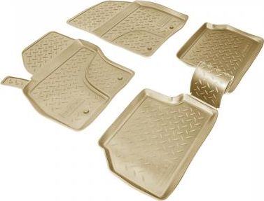 Коврики Норпласт для салона Ford Focus II 2008-2010. БЕЖЕВЫЕ. Артикул NPL-Po-22-16Beige