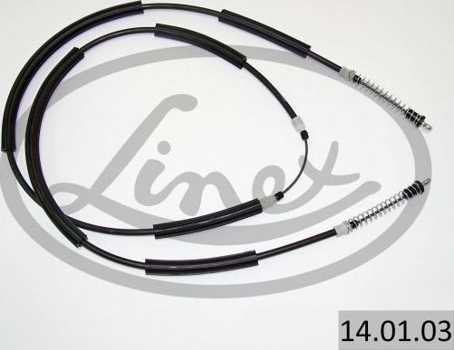 Трос ручника (тросик ручного тормоза) Linex. Артикул 14.01.03
