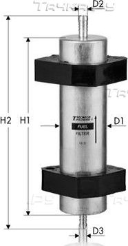 Топливный фильтр  Tecneco Filters. Артикул GS10486