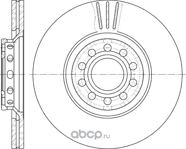 Диск тормозной (G-Brake). Артикул GR02919