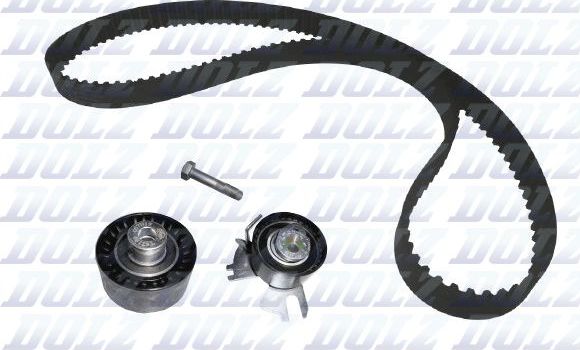 Ремень ГРМ с роликами (комплект) Dolz для Peugeot 308 I 2009-2014. Артикул SKD106