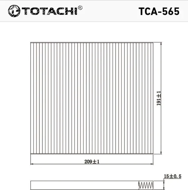ТОТАЧИ Фильтр салонный TCA-565 97133-4L000 CU 21 008 (Totachi). Артикул TCA565