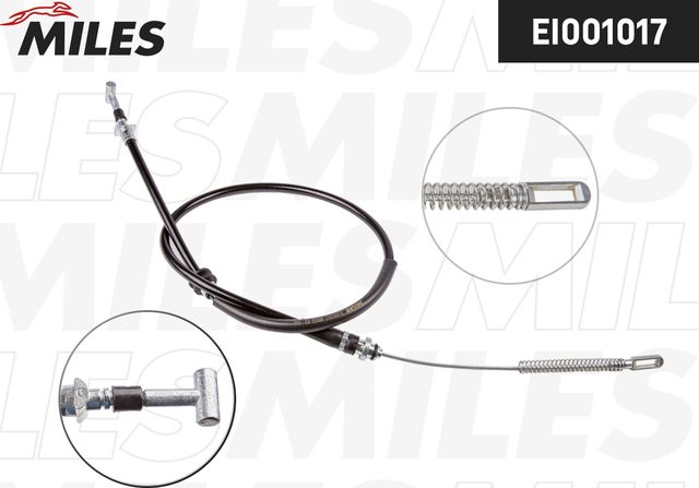 Трос ручника (тросик ручного тормоза) Miles задний правый/левый для IVECO Daily VI 2014-2026. Артикул EI001017