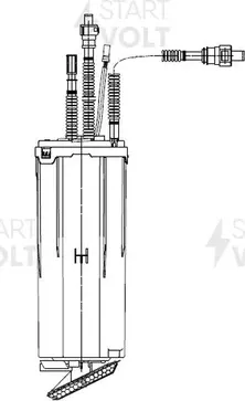 Бензонасос (топливный насос) StartVOLT для Audi A8 II (D3) 2002-2010. Артикул SFM 1839