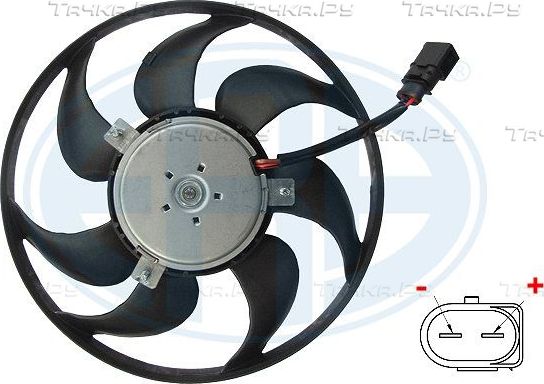 Вентилятор радиатора двигателя Era для Skoda Fabia II 2010-2014. Артикул 352033