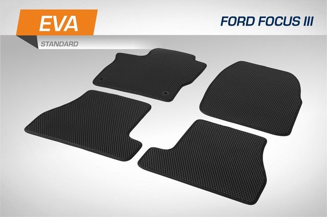 Коврики AutoFlex для салона Standard Ford Focus III поколение седан, универсал, хэтчбек 2014-2019. Артикул 6180101