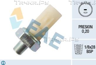 Датчик давления масла FAE для Hyundai i20 I 2008-2012. Артикул 12991