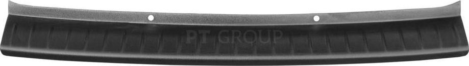 Накладка PT Group на задний бампер (черное тиснение) (ABS) для Lada Granta лифтбек 2014-2018. Артикул LGR111303