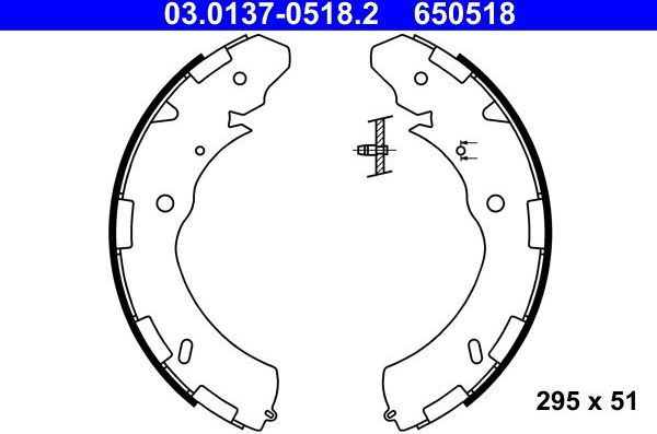 Тормозные колодки ATE. Артикул 03.0137-0518.2