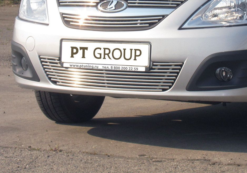 Накладка PT Group на решетку бампера d10 мм (НПС) для Lada Largus I 2012-2026. Артикул 01301003