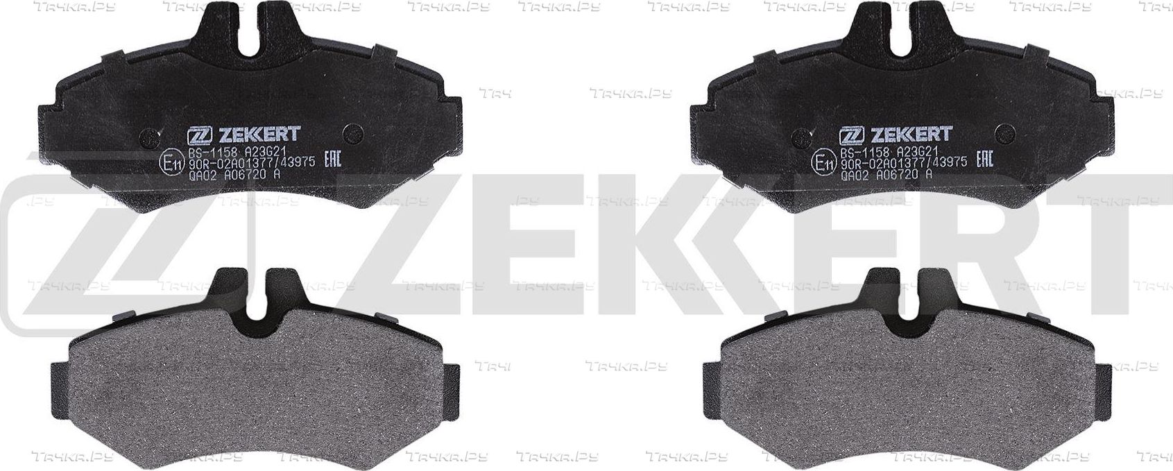 Тормозные колодки Zekkert задние для PUCH G-modell W461 1991-2001. Артикул BS-1158