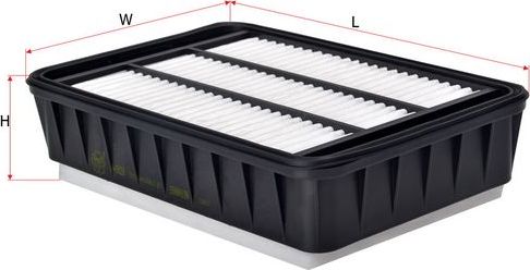 Воздушный фильтр Sakura для Peugeot 4008 2012-2017. Артикул A-5828