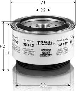 Топливный фильтр Tecneco Filters для Plymouth Voyager III 1995-2001. Артикул GS142