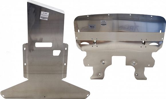 Защита алюминиевая АВС-Дизайн для картера и КПП BMW 5-серия F10 2012-2026. Артикул 34.11ABC