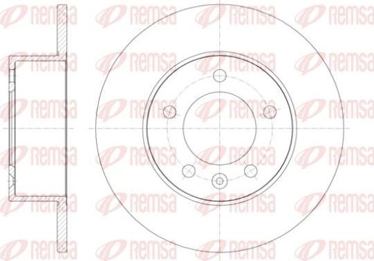 Тормозной диск Remsa. Артикул 61412.00