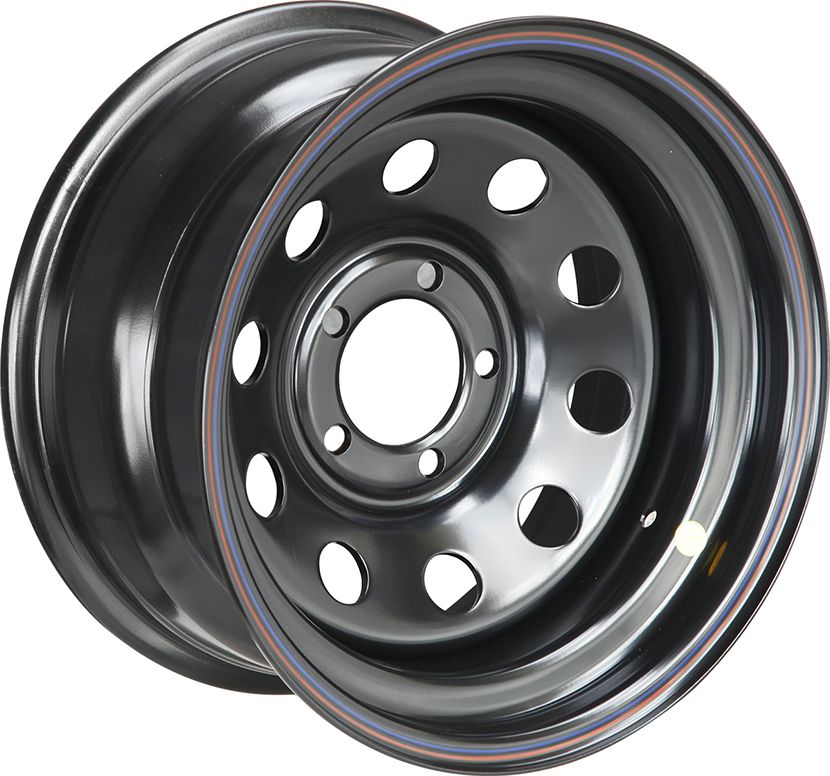 Колёсный диск OFF-ROAD Wheels усиленный стальной черный 5x114,3 8xR15 d84 ET-19 для Jeep Cherokee XJ 1984-2001. Артикул 1580-51484BL-19