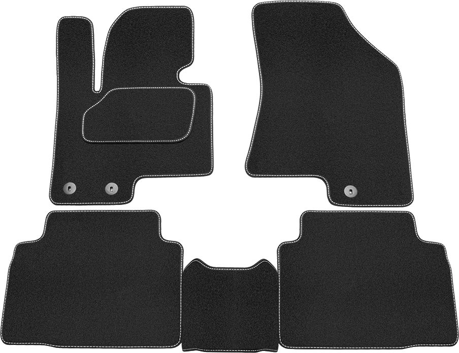 Коврики Rezkon ворсовые Стандарт передние для салона Kia Soul I 2011-2014. Артикул 2521040400