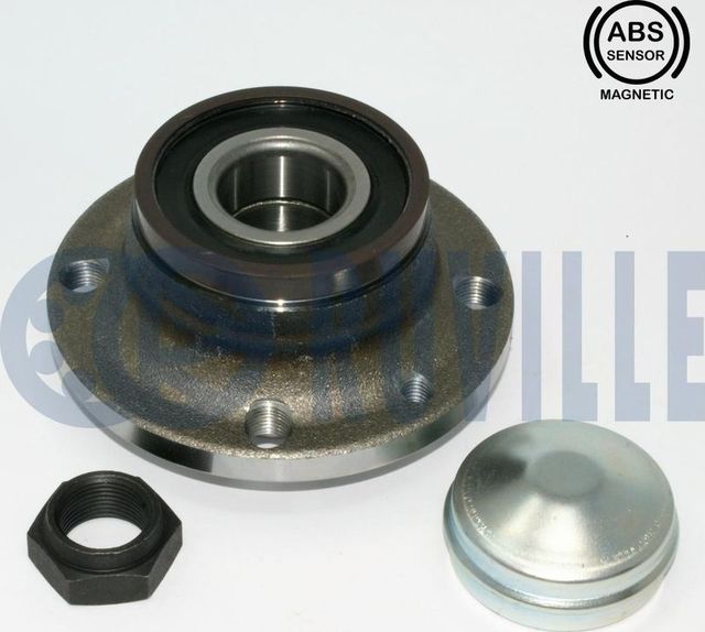 Ступица колеса с интегрированным подшипником (в сборе) Ruville задняя для Fiat Panda II 2003-2012. Артикул 220742