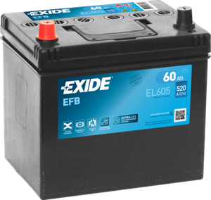Аккумулятор Exide EFB для Hummer H3 2005-2010. Артикул EL605