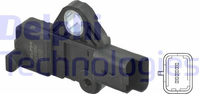 Датчик положения коленвала Delphi для Citroen Jumpy II 2007-2016. Артикул SS11086