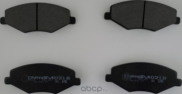 Колодки CHERY Amulet ось передняя (Dafmi). Артикул D216SM