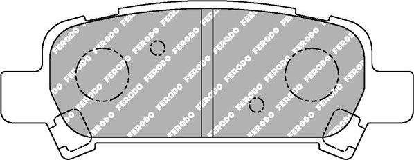 Тормозные колодки FERODO RACING DS2500 для Subaru Legacy III 1998-2003. Артикул FCP1333H