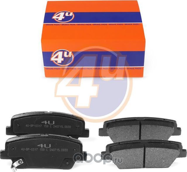КОЛОДКИ ЗАД HYUNDAI SANTA FE III (DM, DMA) GRAND SANTA FE SORENTO III (UM) SANTA (4U). Артикул 4UBP0317