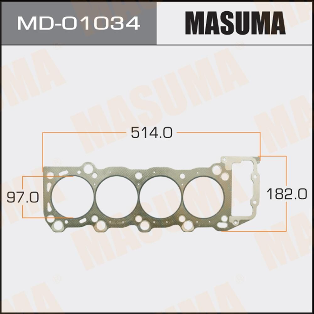 Прокладка ГБЦ Masuma. Артикул MD-01034