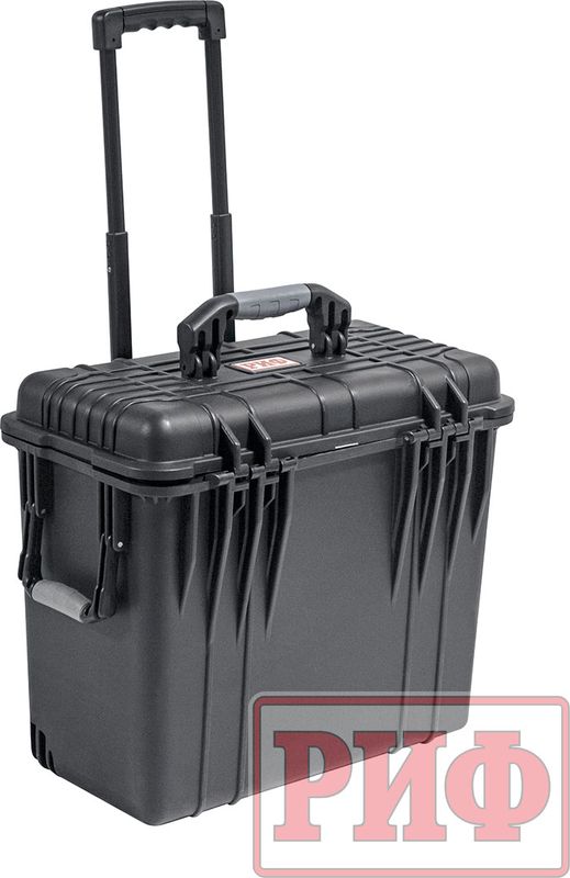 Кейс пластиковый защитный ударопрочный РИФ 500х305х457 мм на колесах с телескопической ручкой. Артикул WRT-52