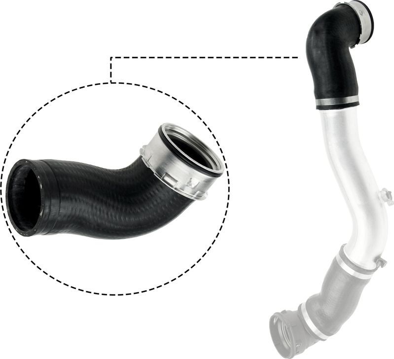 Патрубок интеркулера Gates (ПЭ (полиэтилен)). Артикул 09-0726