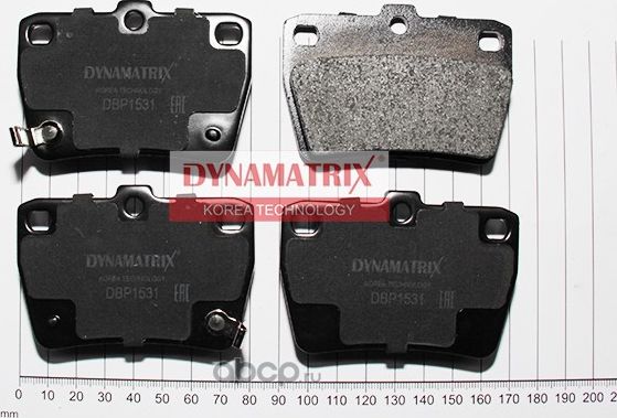 комплект колодок для дисковых тормозов (Dynamatrix-Korea). Артикул DBP1531