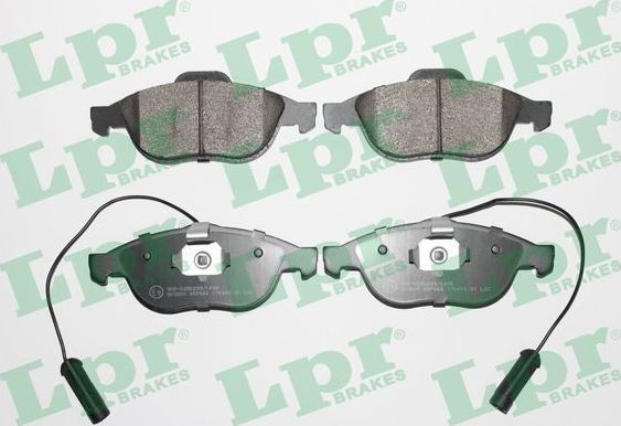Тормозные колодки LPR передние для Lancia Lybra 1999-2000. Артикул 05P664
