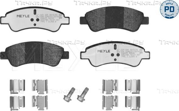 Тормозные колодки Meyle PD передние для Citroen C3 III 2016-2026. Артикул 025 235 9919/PD