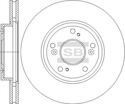 Тормозной диск Sangsin Hi-Q. Артикул SD4124