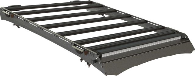 Экспедиционный багажник STC для Isuzu D-Max III 2020-2025 шторка, дальний, рабочий и задний свет. Артикул STC-ID-MAX/20-TR1-L1L2L3