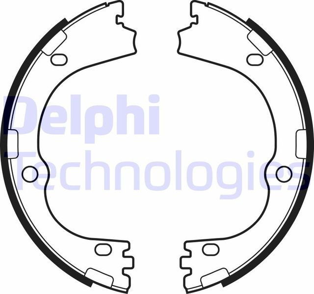 Тормозные колодки (стояночная тормозная система) Delphi. Артикул LS2166