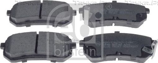 Тормозные колодки Febi Bilstein задние для Kia Picanto I 2004-2011. Артикул 116346