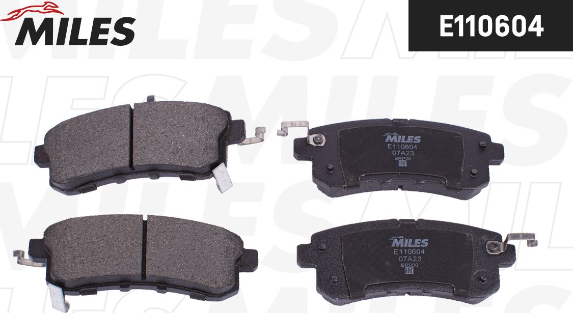 Тормозные колодки Miles (Semi-Metallic). Артикул E110604