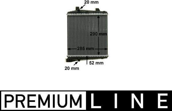 Радиатор охлаждения двигателя Mahle Premium. Артикул CR 1186 000P