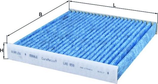 Салонный фильтр Mahle CareMetix®. Артикул LAO 859
